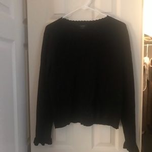 Black sweater top from Halogen